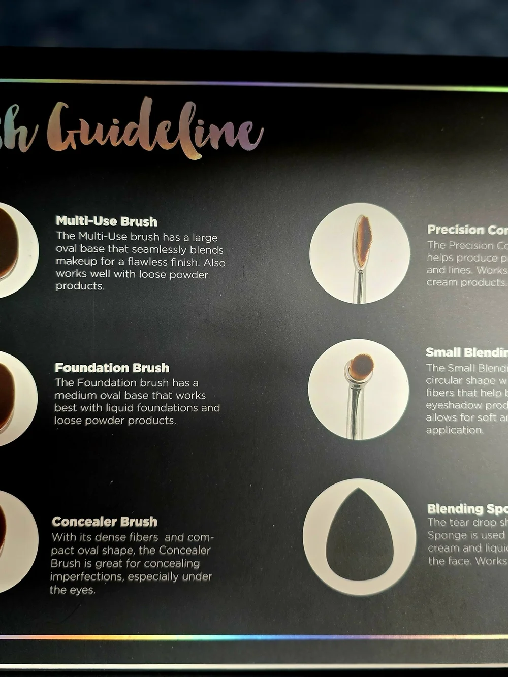 WHOLESALE: Profusion Pro Brush Vault with 6 Sets Glitter & Glam Style Brushes